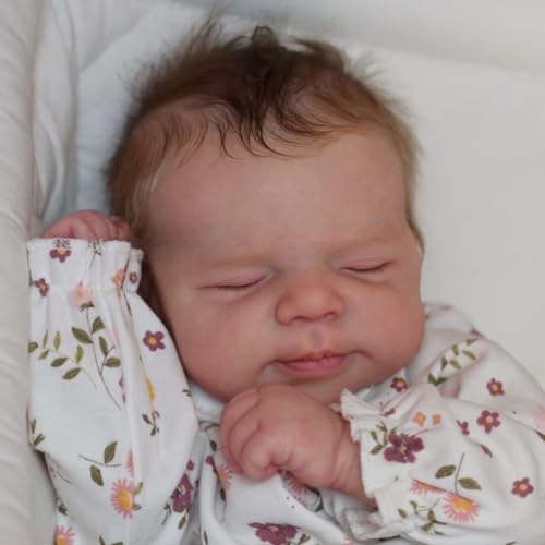 Anano Lebendige Reborn Baby Puppe Echt Aussehende Puppen Silikon Babypuppen Lebensechte Rote Ausschläge 18 Zoll Reborn Babypuppe Toddler Realistische Silikonpuppe von Anano