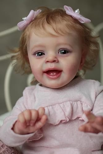 Anano Lebensechte Rerborn Baby-Kind-Puppen, Yannik, 61 cm, die aus echtem, weichem Silikon-Vinyl-Tuch für Kinder ab 3 Jahren aussehen von Anano