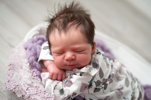 Anano Lifelike Reborn Baby Puppen Pascale 18 Zoll Realistische Baby Puppen Mit Blauen Adern, Soft Sleeping Baby Geschenk Set Für Kinder Alter 3+ von Anano