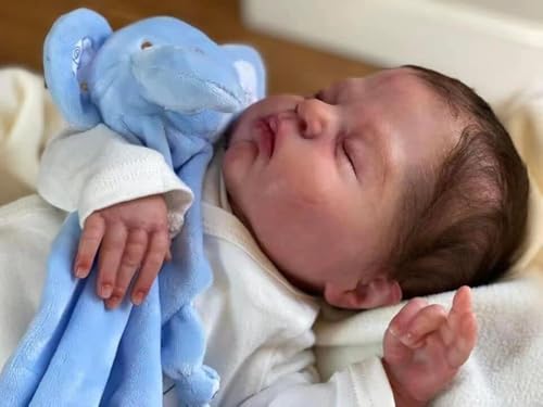 Anano Realistische Neugeborene Reborn Babypuppe Junge 20 Zoll Handgemachte Weiche Lebensechte Baby Junge Puppe Silikon Vinyl Lebensgröße Babys Puppen von Anano