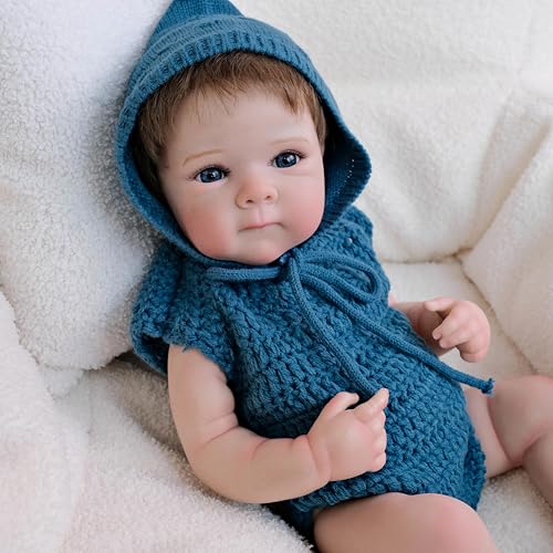 Anano Realistische Reborn Baby Puppen Bettie 18 Zoll Real Life Neugeborene Baby Puppe, Nette Handgemachte Tuch Körper Reborn Puppen Für Kinder Alter 3+ Anano Realistische Reborn Baby Puppen Bettie 18 Zoll Real Life Neugeborene Baby Puppe, Nette Handgemachte Tuch Körper Reborn Puppen Für Kinder Alter 3+ von Anano