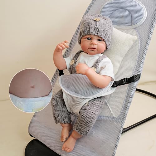 Anano Realistische Reborn Baby Puppen Junge, 17 Zoll Neugeborenen Baby Puppen Elijah Realistische Neugeborene Echte Babies Puppe Anatomisch Korrekte Ganzes Vinyl Körper Anano Realistische Reborn Baby Puppen Junge, 17 Zoll Neugeborenen Baby Puppen Elijah Realistische Neugeborene Echte Babies Puppe Anatomisch Korrekte Ganzes Vinyl Körper von Anano
