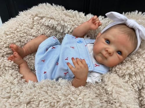 Anano Realistische Reborn Baby Puppen Mädchen Bettie 18 - Zoll Reborn Puppen Neugeborene Baby Puppen, Poseable Full Vinyl Körper, Wie EIN Echtes Baby Anano Realistische Reborn Baby Puppen Mädchen Bettie 18 - Zoll Reborn Puppen Neugeborene Baby Puppen, Poseable Full Vinyl Körper, Wie EIN Echtes Baby von Anano