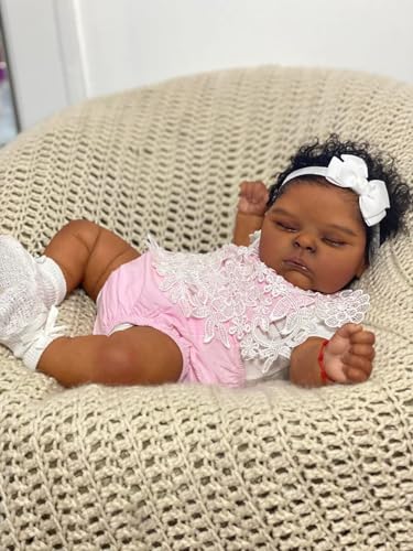 Anano Realistische Reborn Baby Puppen Schwarze Mädchen Peaches 20 Zoll Afroamerikaner Silikon Vinyl Ganzkörper Mädchen Süße Wiedergeborene Puppe Mit Den Händen In Den Haaren Anano Realistische Reborn Baby Puppen Schwarze Mädchen Peaches 20 Zoll Afroamerikaner Silikon Vinyl Ganzkörper Mädchen Süße Wiedergeborene Puppe Mit Den Händen In Den Haaren von Anano