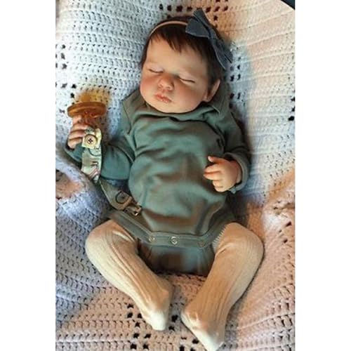 Anano Realistische Reborn-Babypuppen aus Silikon, Vinyl, Ganzkörper-Mädchen, 50,8 cm, wasserdicht, voller Silikon-Körper, Neugeborenen-Puppe, Mädchen mit handverwurzelten Haaren, für Kinder ab 3 Anano Realistische Reborn-Babypuppen aus Silikon, Vinyl, Ganzkörper-Mädchen, 50,8 cm, wasserdicht, voller Silikon-Körper, Neugeborenen-Puppe, Mädchen mit handverwurzelten Haaren, für Kinder ab 3 von Anano