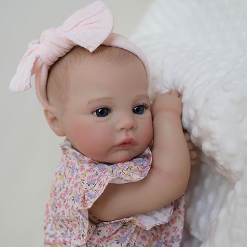 Anano Realistische Reborn-Puppe, 48,3 cm, weicher Stoffkörper, schlafend, lebensgroß, für Neugeborene, lebensechte Puppe, Geburtstagsgeschenk für Kinder ab 3 Jahren Anano Realistische Reborn-Puppe, 48,3 cm, weicher Stoffkörper, schlafend, lebensgroß, für Neugeborene, lebensechte Puppe, Geburtstagsgeschenk für Kinder ab 3 Jahren von Anano