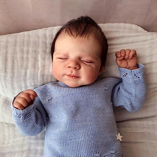 Anano Realistische Reborn-Puppe, 45,7 cm, aus Silikon, für Babys, die wie echte Neugeborene aussieht – Sammlung von Kunstwerken Anano Realistische Reborn-Puppe, 45,7 cm, aus Silikon, für Babys, die wie echte Neugeborene aussieht – Sammlung von Kunstwerken von Anano
