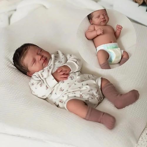 Anano Realistische Silikon Reborn Puppe Mädchen 45cm Babypuppe Lebensechte Vollsilikon Baby Mit Wasserfestem, Fühlt Sich An Wie EIN Echtes Baby – Für Kinder Ab 3 Jahren Anano Realistische Silikon Reborn Puppe Mädchen 45cm Babypuppe Lebensechte Vollsilikon Baby Mit Wasserfestem, Fühlt Sich An Wie EIN Echtes Baby – Für Kinder Ab 3 Jahren von Anano