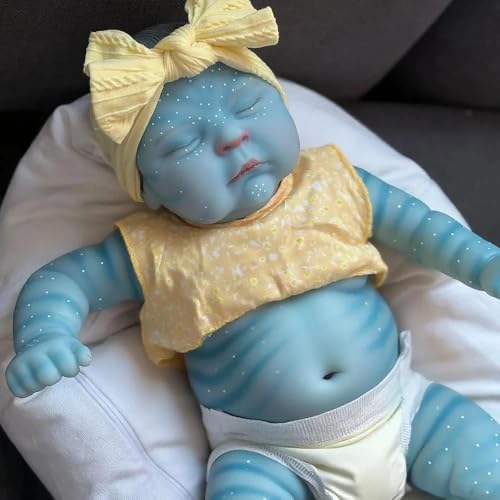Anano Reborn Baby Avatar Thematische Puppe 50cm Realistische Vollsilikon Baby Alien Puppe Lebensechtes Babypuppen Sammlerstück Für Kinder Ab 3+ (Einzigartiges Sci-Fi-Design) von Anano