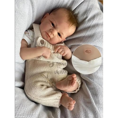 Anano Reborn Baby Junge 17 Zoll wasserdichte Silikon Vinyl Körper Realistische Reborn Baby Puppen Mit Wurzelhaar Für Kinder Alter 3+ Anano Reborn Baby Junge 17 Zoll wasserdichte Silikon Vinyl Körper Realistische Reborn Baby Puppen Mit Wurzelhaar Für Kinder Alter 3+ von Anano