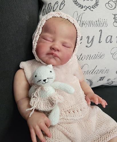 Anano Reborn Baby Junge Lebensechte Puppe August Schlafendes 19 Zoll Reborn Baby Mädchen Aussehen Und Fühlen Echte Toddler Reborn Realistische Babypuppe Super Echte Hautadern Für Kinder von Anano