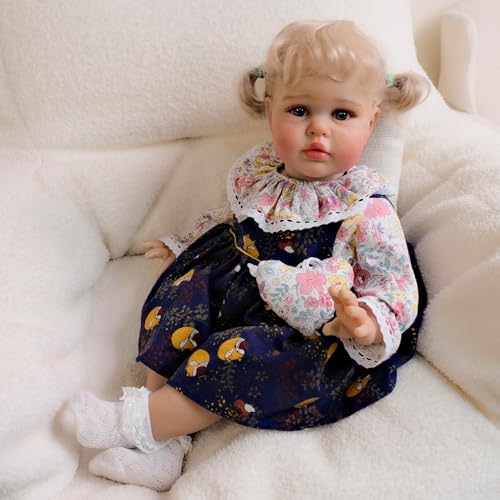 Anano Reborn Baby-Junge Mit Echten Adern, 60cm Realistische Reborn-Toddler Puppen, Große Lebensechte Newborn Silikon Baby-Puppen, Die Echt Aussehen, Babypuppen Mit Schnuller Anano Reborn Baby-Junge Mit Echten Adern, 60cm Realistische Reborn-Toddler Puppen, Große Lebensechte Newborn Silikon Baby-Puppen, Die Echt Aussehen, Babypuppen Mit Schnuller von Anano
