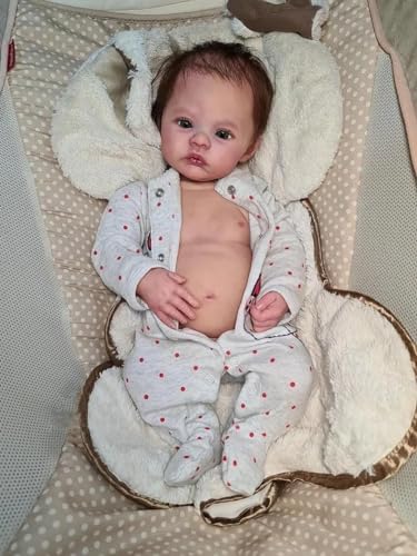 Anano Reborn Baby Junge Vollsilikon Lebensecht Puppe 45CM Reborn Babypuppen Puppen Silikon Baby Puppe Boy Babypuppe Das Sich Wie EIN Echtes Baby Junge Puppe von Anano