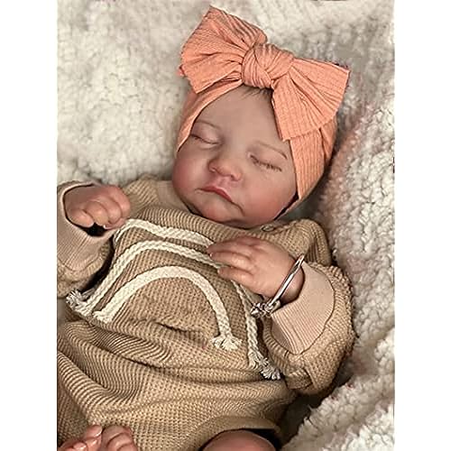 Anano Reborn Baby Kleinkind Puppen Levi 48,3 cm lebensechte Babypuppen echt aussehend gewichteter weicher Stoffkörper Geschenkset für Kinder Jungen Mädchen ab 3 Jahren von Anano