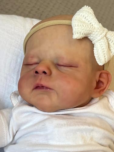 Anano Reborn Baby Lebensecht - 20 Zoll (51cm) Realistische Babypuppe, Schlafende Wie Echtes Newborn Baby Puppe Mit Stoffkörper & Zubehör, Lebensechte Puppen Für Kinder Ab 3+ von Anano