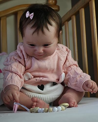 Anano Reborn Baby Mädchen Maddie Puppen 20 Zoll Newborn Baby Puppe Silikon Reborn Puppen Lebensechte Reborn Toddler Posable Gewichtete Weiche Körper Für 3+ Jahre Alte Mädchen von Anano