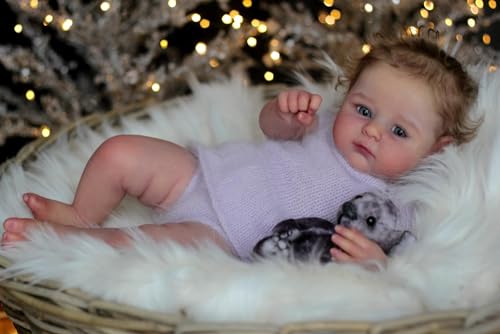 Anano Reborn Baby Mädchen Newborn Baby Puppe Echt Aussieht Silikonpuppe Junge 19 Zoll Archie Bebe Reborn Toddler Puppen Realistische Puppe Für Demenz Patienten von Anano