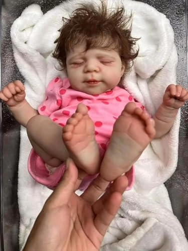 Anano Reborn Baby Mädchen Puppe 45cm Lebensechte Babypuppen Vollkörper-Silikon Baby Puppe Mit Weicher Neugeborenenhaut & Handimplantiertem Haar - Waschbares Spielzeug Ab 3 Jahren Anano Reborn Baby Mädchen Puppe 45cm Lebensechte Babypuppen Vollkörper-Silikon Baby Puppe Mit Weicher Neugeborenenhaut & Handimplantiertem Haar - Waschbares Spielzeug Ab 3 Jahren von Anano