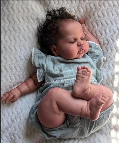 Anano Hyperrealistische Reborn Baby Vollsilikon Lebensecht Babypuppen Wie Echt Avatar Silikonpuppe Mit Leuchtender Haut in Verschiedenen Größen Und Modellen (20"-RBG-SILIKON-Junge-Leopard) von Anano
