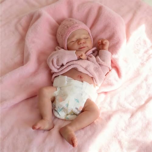 Anano Reborn Baby Mädchen Vollsilikon Lebensecht 45cm Reborn Babypuppe Ganzkörper Silikon Baby Reborns Puppe Echt Wie EIN Babys Waschbare Anano Reborn Baby Mädchen Vollsilikon Lebensecht 45cm Reborn Babypuppe Ganzkörper Silikon Baby Reborns Puppe Echt Wie EIN Babys Waschbare von Anano