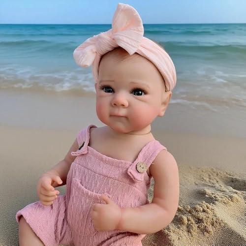 Anano Reborn Baby Mädchen Vollsilikon Waschbar 45cm Lebensechte Babypuppe Mit Naturgetreu Bemaltem Haar - Täuschend Echte Newborn Baby Puppe Für Kinder Ab 3 Jahren Anano Reborn Baby Mädchen Vollsilikon Waschbar 45cm Lebensechte Babypuppe Mit Naturgetreu Bemaltem Haar - Täuschend Echte Newborn Baby Puppe Für Kinder Ab 3 Jahren von Anano