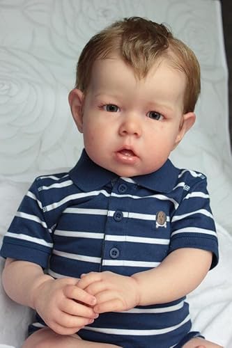Anano Reborn Baby Puppen 18 Zoll 45cm Reborn Puppe Junge Realistische Babypuppe Lebensechte Babypuppen Blutgefäße sichtbar auf der Haut Anano Reborn Baby Puppen 18 Zoll 45cm Reborn Puppe Junge Realistische Babypuppe Lebensechte Babypuppen Blutgefäße sichtbar auf der Haut von Anano
