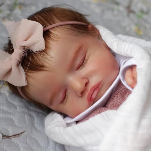 Anano Reborn Baby Puppen 20" Rosalie Neugeborene Baby Puppen mit Gewichtetem Tuch Körper, Hand Wurzelhaar Geschenk für Kinder und Großeltern Anano Reborn Baby Puppen 20" Rosalie Neugeborene Baby Puppen mit Gewichtetem Tuch Körper, Hand Wurzelhaar Geschenk für Kinder und Großeltern von Anano