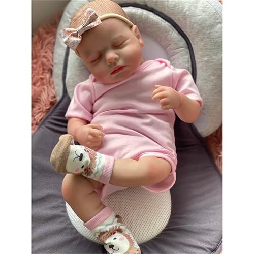 Anano Reborn Baby Puppen Loulou 20 Zoll 50 cm Schlafen Realistische Neugeborene Baby Puppen Poseable Full Vinyl Körper Mädchen, Wie EIN Echtes Bebe Anano Reborn Baby Puppen Loulou 20 Zoll 50 cm Schlafen Realistische Neugeborene Baby Puppen Poseable Full Vinyl Körper Mädchen, Wie EIN Echtes Bebe von Anano