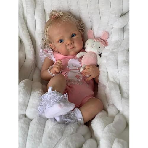 Anano Reborn Baby Puppen Mädchen Bettie 18 Zoll Silikon Vinyl Babies Puppe Ganzkörper Mädchen Süße Wiedergeborene Baby-Puppe Mit Den Händen In Den Haaren Mit Einem Rosa Anzug Anano Reborn Baby Puppen Mädchen Bettie 18 Zoll Silikon Vinyl Babies Puppe Ganzkörper Mädchen Süße Wiedergeborene Baby-Puppe Mit Den Händen In Den Haaren Mit Einem Rosa Anzug von Anano