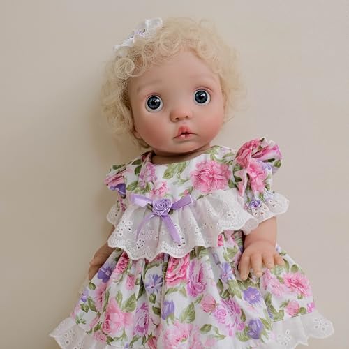 Anano Reborn Baby Puppen Peeka - 16 Zoll Neugeborene Echte Leben Baby Puppen, Lebensechte Handgemachte Tuch Körper Nette Reborn Puppen Mädchen Mit Haar Für Kinder Alter 3+ Anano Reborn Baby Puppen Peeka - 16 Zoll Neugeborene Echte Leben Baby Puppen, Lebensechte Handgemachte Tuch Körper Nette Reborn Puppen Mädchen Mit Haar Für Kinder Alter 3+ von Anano