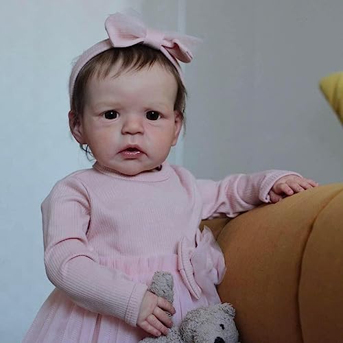 Anano Reborn Baby Puppen Sandie 24 Zoll Realistische Neugeborene Baby Puppen Mit Weichem Tuch Körper, Reborn Puppen Wie EIN Echtes Baby Geschenksets Für Mädchen Anano Reborn Baby Puppen Sandie 24 Zoll Realistische Neugeborene Baby Puppen Mit Weichem Tuch Körper, Reborn Puppen Wie EIN Echtes Baby Geschenksets Für Mädchen von Anano