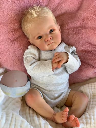 Anano Reborn Baby Voll Vinyl Lebensecht, 18 Zoll Rooted Hair Reborn Baby Junge, Babypuppen Wie Echt, Anatomisch Korrekte Realistische Neugeborene Junge Puppen Badespielzeug für Mädchen Anano Reborn Baby Voll Vinyl Lebensecht, 18 Zoll Rooted Hair Reborn Baby Junge, Babypuppen Wie Echt, Anatomisch Korrekte Realistische Neugeborene Junge Puppen Badespielzeug für Mädchen von Anano