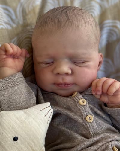 Anano Reborn Baby Vollsilikon 50Cm/20 Zoll Echt Aussehende Jungen Baby Puppe Lebensechte Silikon Puppen Und Wasserdicht Silikon Puppe Babypuppen Jungen Vollsilikon Baby von Anano