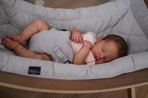 Anano Reborn Baby Vollsilikon Körper Puppen Realistische Blutgefäße 20 Zoll Lebensechte Babypuppen Vollkörper Silikon Baby Mädchen Silikonpuppe wasserdichte Fütterung Spielzeug von Anano