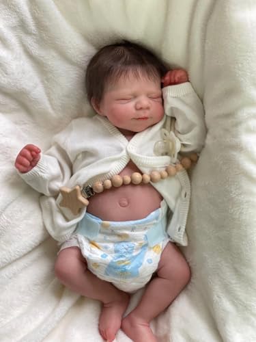 Anano Reborn Baby Vollsilikon Lebensecht 45CM Reborn Baby Junge Puppe, Waschbare Silikon Baby Puppe Babypuppe Wie Echtes Baby Junge, Die Wie EIN Echtes Baby Aussieht Anano Reborn Baby Vollsilikon Lebensecht 45CM Reborn Baby Junge Puppe, Waschbare Silikon Baby Puppe Babypuppe Wie Echtes Baby Junge, Die Wie EIN Echtes Baby Aussieht von Anano