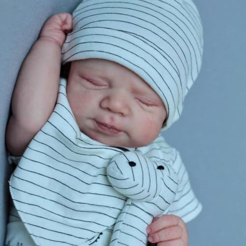 Anano Reborn Baby Vollsilikon Lebensecht 45CM Reborn Baby Junge Puppe Puppen Babypuppen Wie Echt Lebensecht Puppe Echt Wie EIN Babys Silikon Puppen Anano Reborn Baby Vollsilikon Lebensecht 45CM Reborn Baby Junge Puppe Puppen Babypuppen Wie Echt Lebensecht Puppe Echt Wie EIN Babys Silikon Puppen von Anano