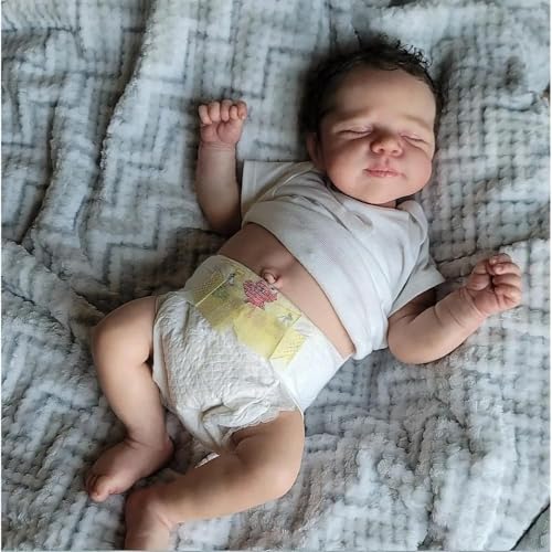 Anano Reborn Baby Vollsilikon Lebensecht-45CM Silikon Baby Junge Reborn Puppen Lebensecht, Puppe Wie Echtes Baby, Lebensechte Reborn Babypuppen Wie Echt Waschbar Anano Reborn Baby Vollsilikon Lebensecht-45CM Silikon Baby Junge Reborn Puppen Lebensecht, Puppe Wie Echtes Baby, Lebensechte Reborn Babypuppen Wie Echt Waschbar von Anano