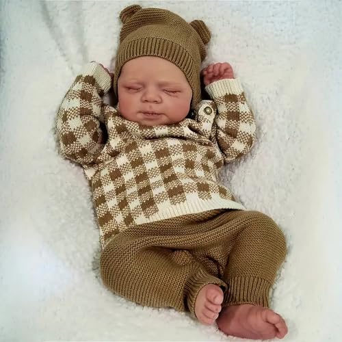 Anano Reborn Baby Vollsilikon Lebensecht 45cm Reborn Baby Puppe Junge Babypuppen Puppen Lebensecht Silikon Babys Echtes Aussehen Babys Anano Reborn Baby Vollsilikon Lebensecht 45cm Reborn Baby Puppe Junge Babypuppen Puppen Lebensecht Silikon Babys Echtes Aussehen Babys von Anano
