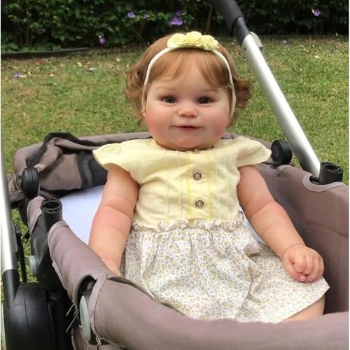 Anano Reborn Baby Vollsilikon Lebensecht 50CM Silikon Babys Reborn Baby Mädchen Puppe, Lebensechte Babypuppen Das Wie EIN Echtes Babys Aussieht Waschbare von Anano