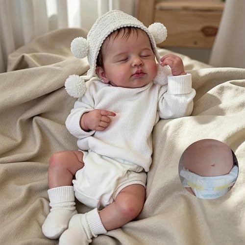Anano Reborn Baby Vollsilikon Lebensecht 50cm Reborn Baby Puppe Junge Babypuppen Puppen Silikon Babys Echtes Aussehen Babys Waschbare Anano Reborn Baby Vollsilikon Lebensecht 50cm Reborn Baby Puppe Junge Babypuppen Puppen Silikon Babys Echtes Aussehen Babys Waschbare von Anano