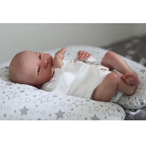 Anano Reborn Baby Vollsilikon Lebensecht Babypuppen Mädchen Augen Öffnen 19 Zoll Levi Reborn Puppen Silikon Vollkörper Reborn Babys Wie Echt Baby Reborn Toddler Weicher Silikon Baby von Anano