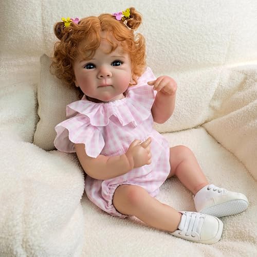 Anano Reborn Babypuppe Bettie,18 Zoll Realistische Reborn Babies Mädchen, Ealistische Re Born Baby-Puppe Silikon Vinyl Ganzkörper Realistische Neugeborene Mädchenpuppen Kuschelkörper Waschbar von Anano