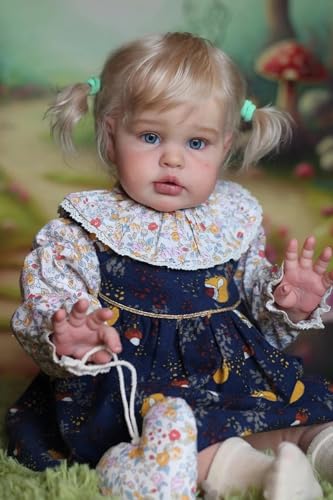 Anano Reborn Babypuppe Mädchen 60CM Realistisch Reborn Baby Lebensecht Reborn Puppe Silikon Baby Mädchen Kleinkind Babys Puppe Echt Aussieht Blaue Augen Anano Reborn Babypuppe Mädchen 60CM Realistisch Reborn Baby Lebensecht Reborn Puppe Silikon Baby Mädchen Kleinkind Babys Puppe Echt Aussieht Blaue Augen von Anano