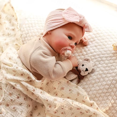 Anano Reborn Babypuppen, realistische Wiese, 48 cm, handgefertigt, beweglich, für Neugeborene, beweglich, weicher Stoffkörper, echtes Leben, die echt aussieht, Babypuppe für Kinder ab 3 Jahren Anano Reborn Babypuppen, realistische Wiese, 48 cm, handgefertigt, beweglich, für Neugeborene, beweglich, weicher Stoffkörper, echtes Leben, die echt aussieht, Babypuppe für Kinder ab 3 Jahren von Anano