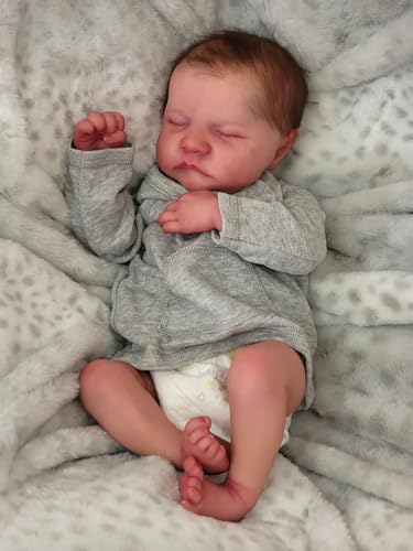 Anano Reborn Puppen, Realistische männliche Reborn Puppen aus Silikon 19 Zoll mit Babykleidungsset, die wie echt aussehen, für Kinder ab 3 Jahren, Boy von Anano