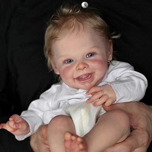 Anano Reborn Puppen Lebensecht 50cm Reborn Baby Mädchen Puppen Die Echt Aussehen - Realistische Reborn Babypuppe Neugeborene Baby Puppe Mädchen Mit Hand-Wurzelbraun Haar von Anano