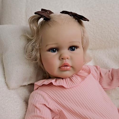 Anano Reborn-Puppen Mädchen Ellie - 24 Zoll Große Echte Leben Baby Puppen, Lebensechte Handgemachte Tuch Körper Nette Reborn Baby Puppen Mit Langem Haar Für Kinder Alter 3+ Anano Reborn-Puppen Mädchen Ellie - 24 Zoll Große Echte Leben Baby Puppen, Lebensechte Handgemachte Tuch Körper Nette Reborn Baby Puppen Mit Langem Haar Für Kinder Alter 3+ von Anano