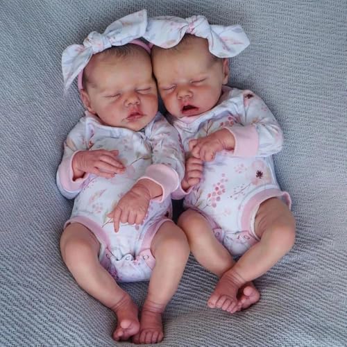 Anano Reborn Puppen Zwillings Vollsilikon Baby 45cm Lebensechte Babypuppen Realistische Puppen Die Aussehen Und Sich Anfühlen Wie Echt Babypuppe Zwillings Mädchen Ab 3 Jahren Anano Reborn Puppen Zwillings Vollsilikon Baby 45cm Lebensechte Babypuppen Realistische Puppen Die Aussehen Und Sich Anfühlen Wie Echt Babypuppe Zwillings Mädchen Ab 3 Jahren von Anano
