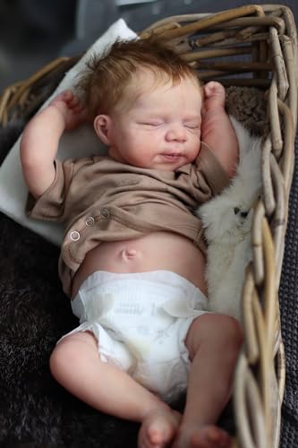 Anano Reborn Realistisches Baby, Jungen, aus Silikon, Vollkörper, waschbar, 45 cm, Neugeborene, realistisch, Reborn, Babypuppe, Jungen Anano Reborn Realistisches Baby, Jungen, aus Silikon, Vollkörper, waschbar, 45 cm, Neugeborene, realistisch, Reborn, Babypuppe, Jungen von Anano