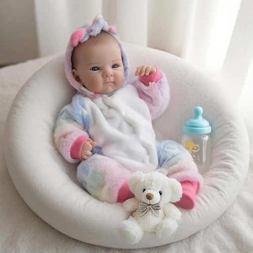 Anano Vollsilikon Baby Reborn Puppe 18 Zoll 45cm Realistische Anatomisch Korrekte Baby-Puppe, Lebensechte Babypuppe Waschbares Für Mädchen & Sammler, Geschenk Für Kinder Ab 3 Jahren Anano Vollsilikon Baby Reborn Puppe 18 Zoll 45cm Realistische Anatomisch Korrekte Baby-Puppe, Lebensechte Babypuppe Waschbares Für Mädchen & Sammler, Geschenk Für Kinder Ab 3 Jahren von Anano